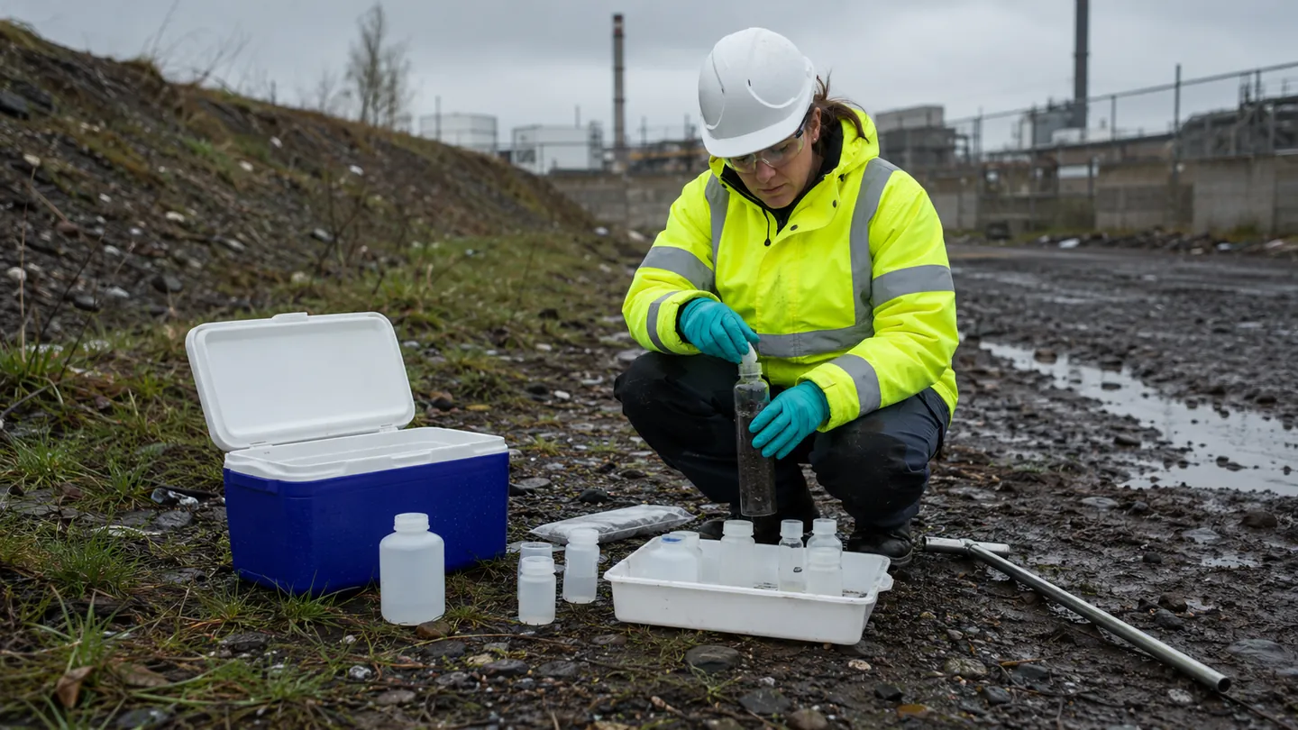 Environmental field sampling supporting a targeted PFAS assessment.