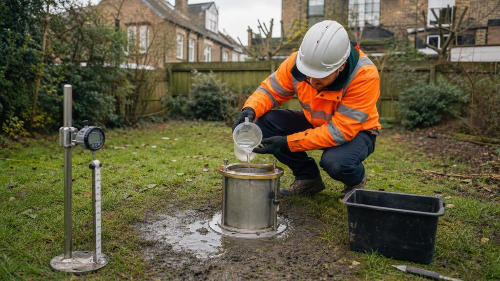 Infiltration Testing in London – BRE 365 Compliant Reports