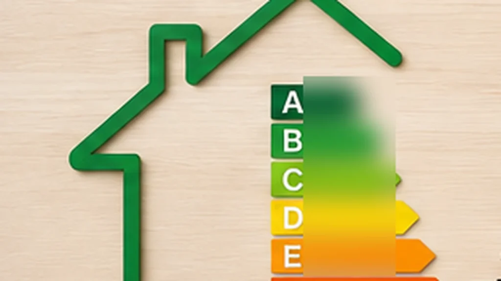 Energy performance graphic representing SAP and Part L assessment for UK homes