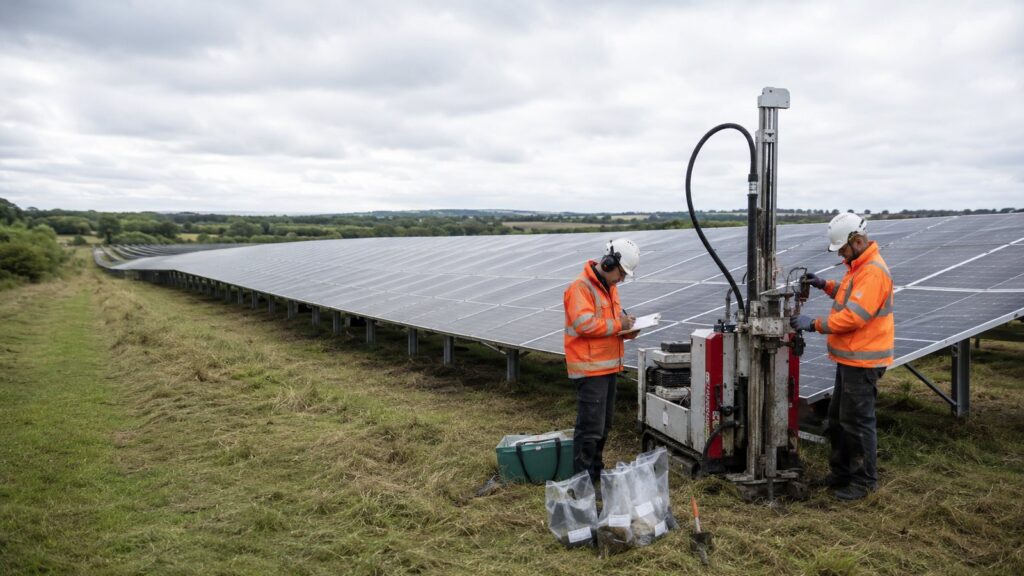 Apley Head Solar Farm Geo-Environmental Site Investigation - EnviroSolution case study